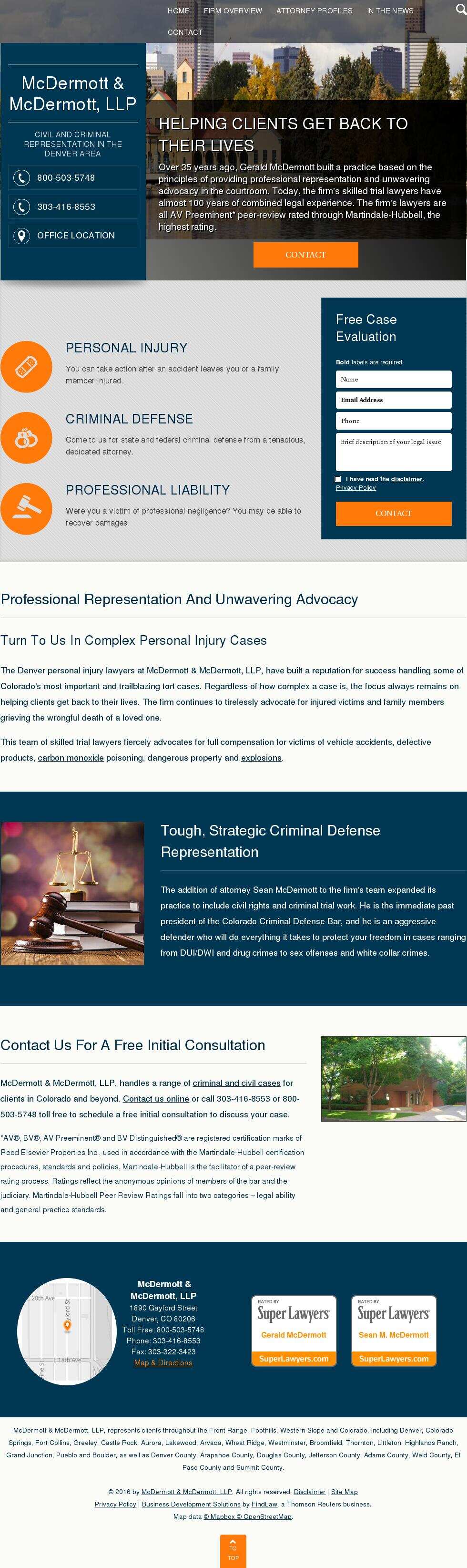 McDermott & McDermott, LLP - Denver CO Lawyers