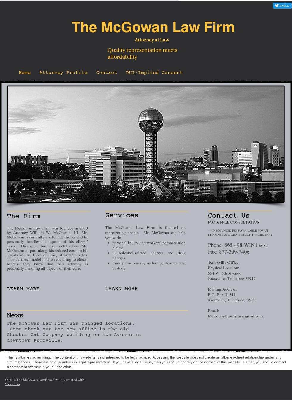 McGowan, Will - Knoxville TN Lawyers
