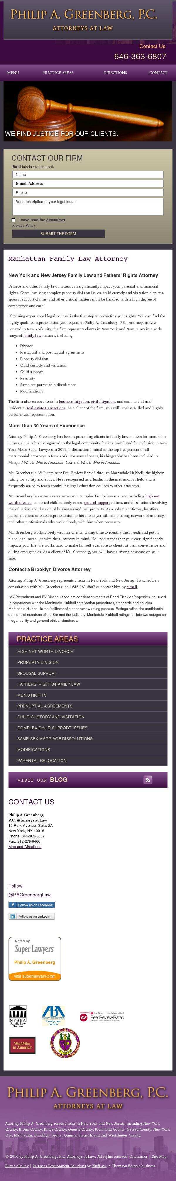 Philip A. Greenberg, P.C. Attorneys at Law - New York NY Lawyers