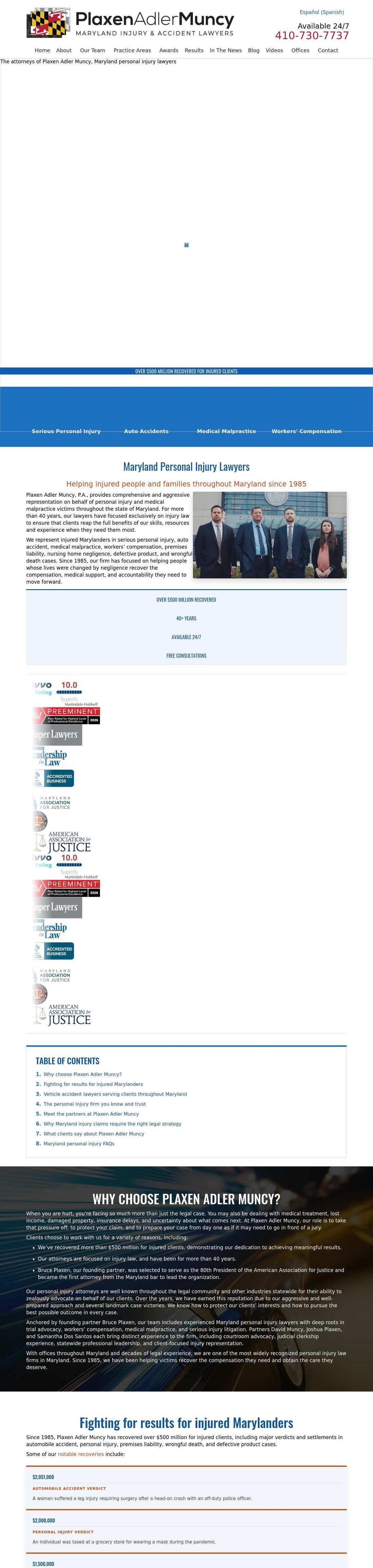 Plaxen & Adler PA - Seabrook MD Lawyers