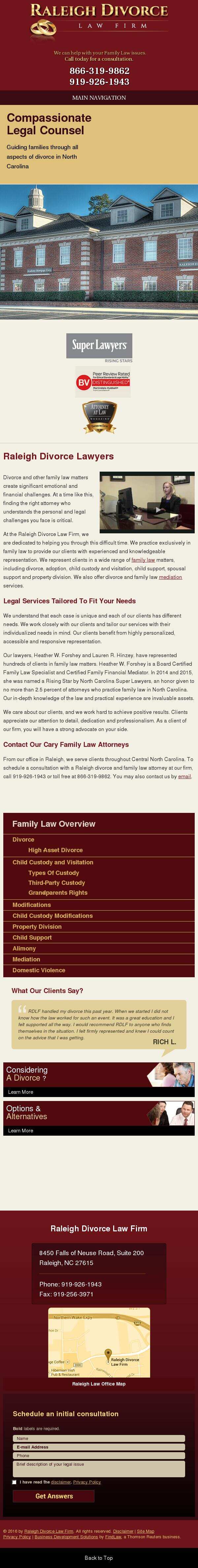 Raleigh Divorce Law Firm - Raleigh NC Lawyers