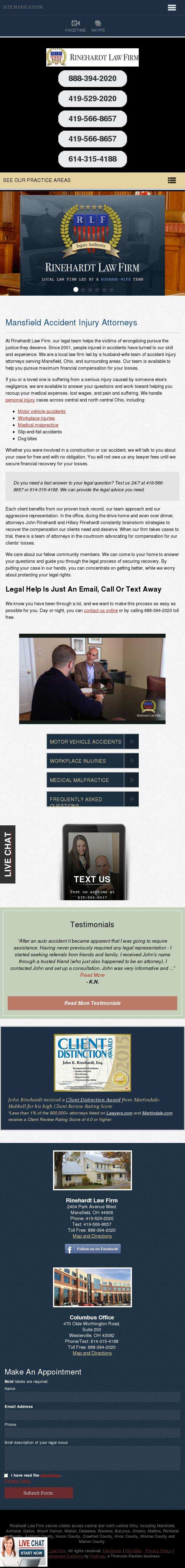 Rinehardt Law Firm - Ontario OH Lawyers