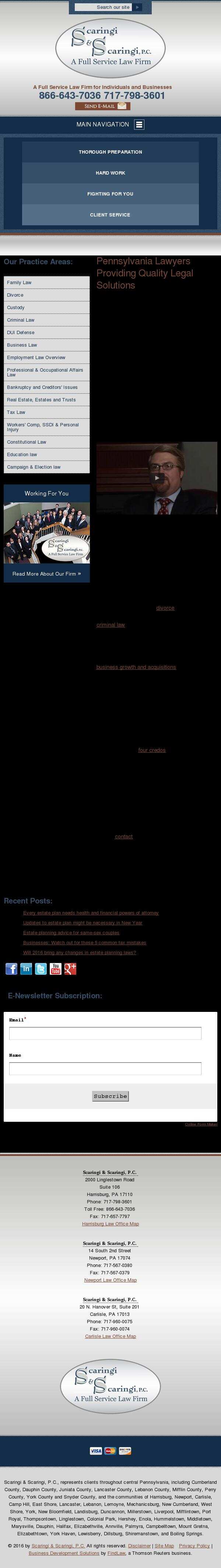 Scaringi & Scaringi, P.C. - Carlisle PA Lawyers