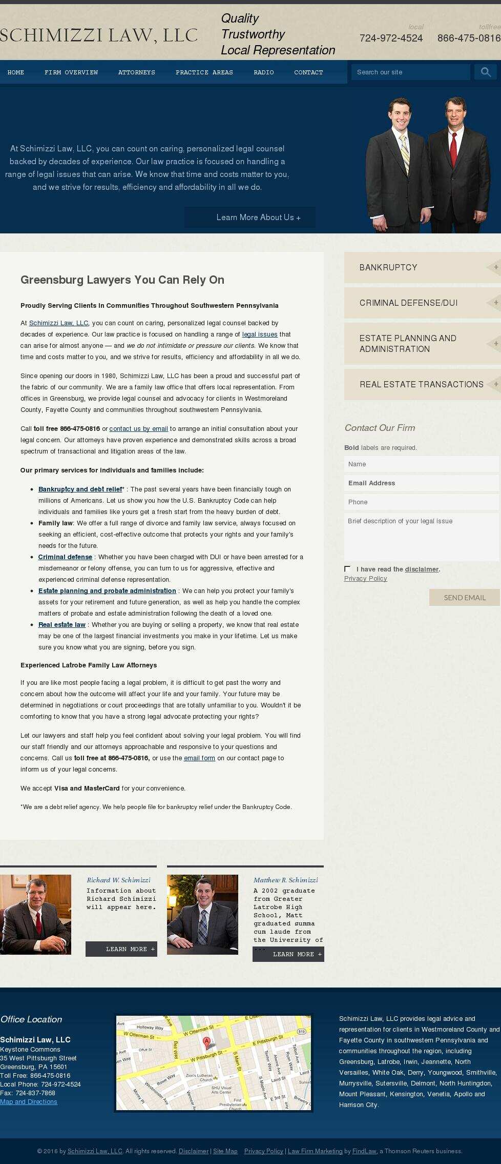 Schimizzi Law Associates - Greensburg PA Lawyers