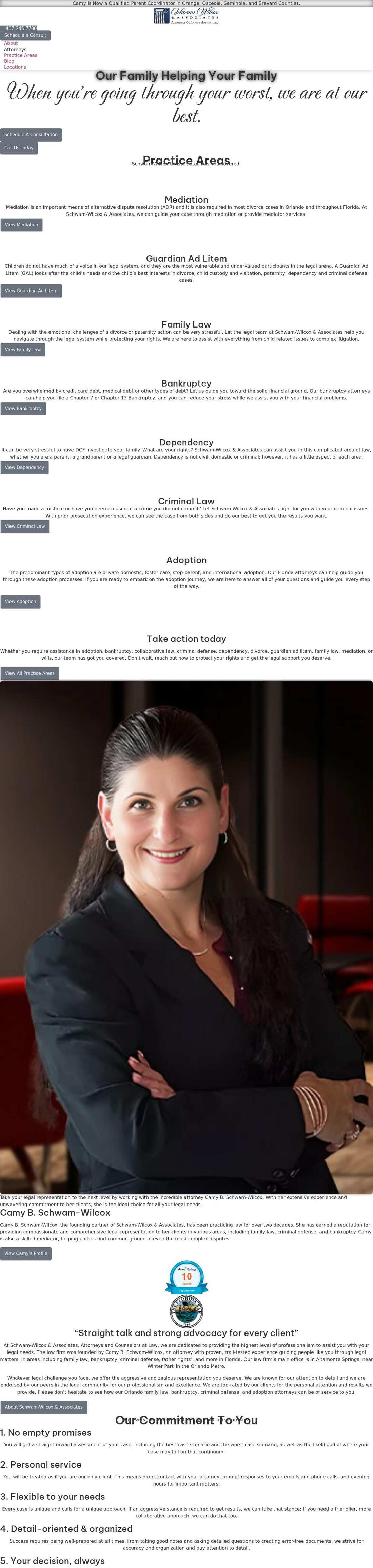Schwam-Wilcox & Associates, Attorneys and Counselors at Law - Melbourne FL Lawyers