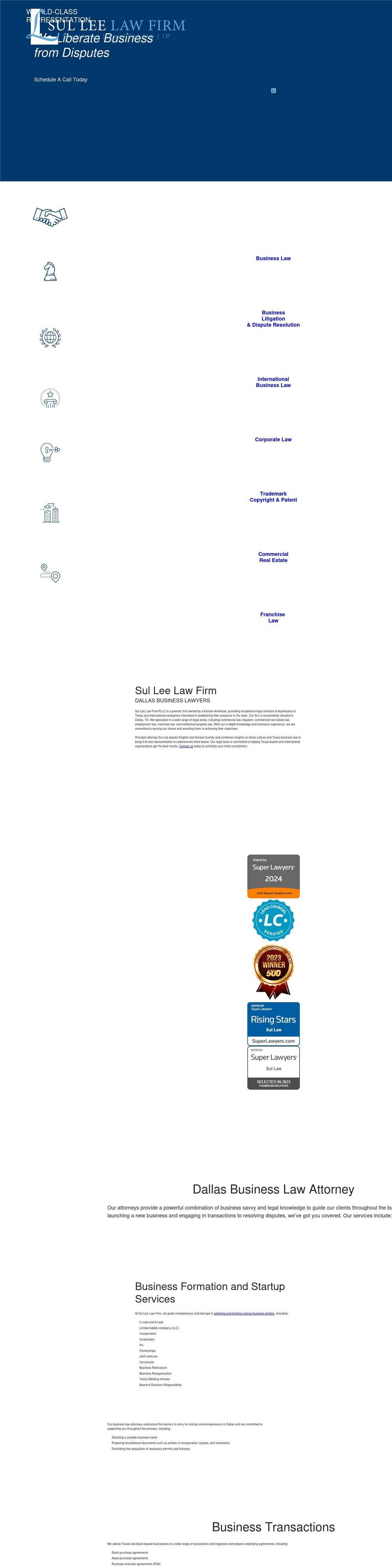 Sul Lee Law Firm, PLLC - Dallas TX Lawyers