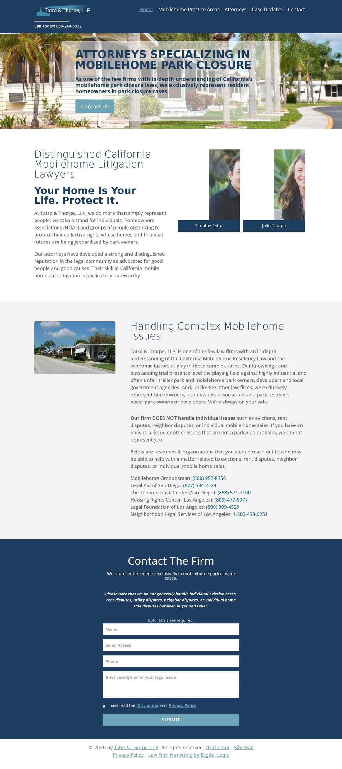 Tatro & Zamoyski, LLP - San Diego CA Lawyers