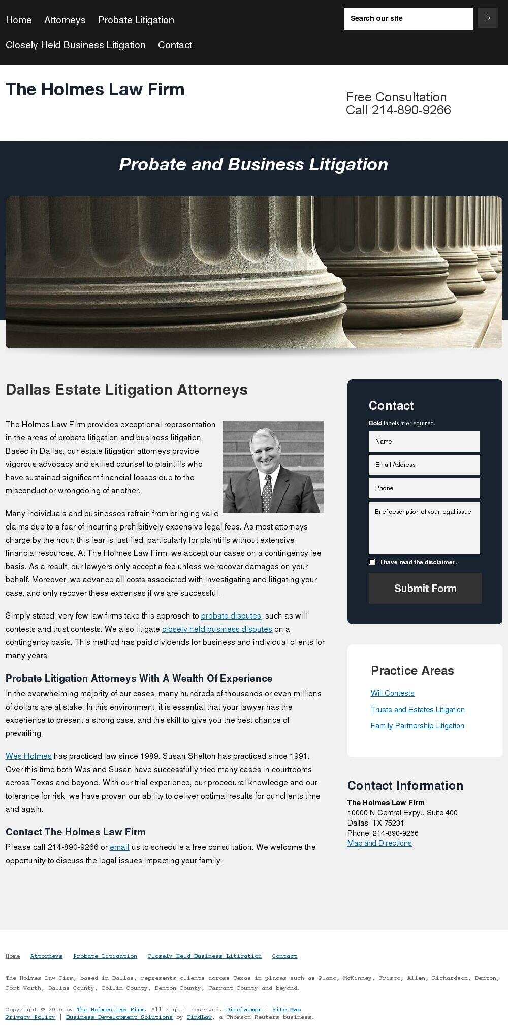 The Holmes Law Firm - Dallas TX Lawyers