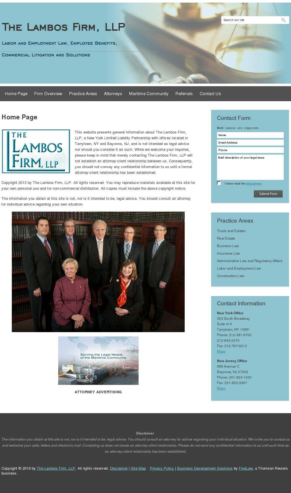 The Lambos Firm, LLP - Bayonne NJ Lawyers