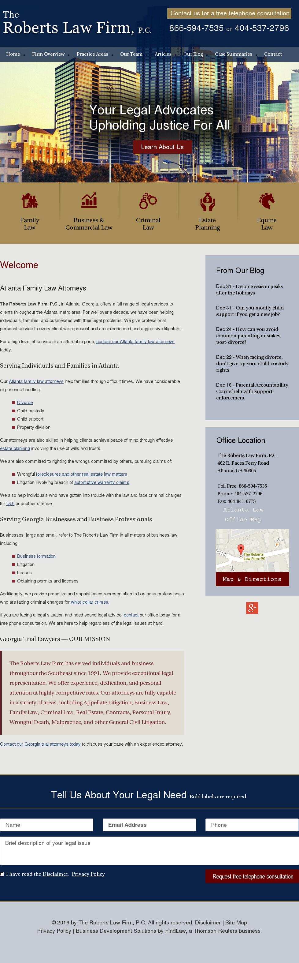 The Roberts Law Firm, P.C. - Atlanta GA Lawyers