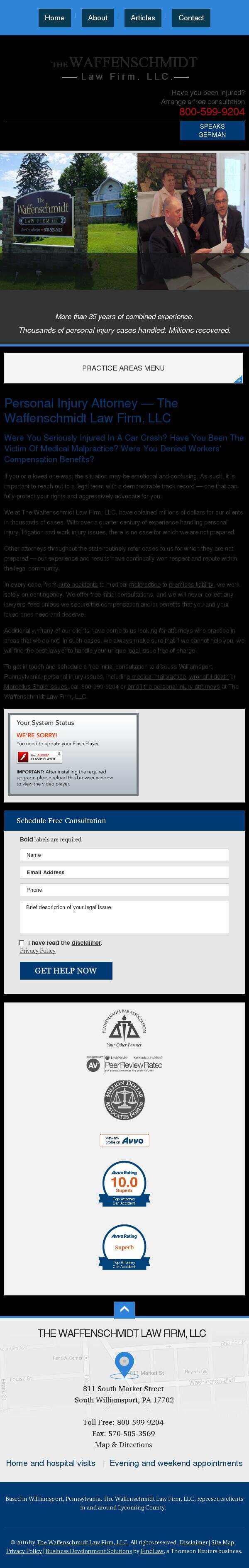 The Waffenschmidt Law Firm, LLC - South Williamsport PA Lawyers