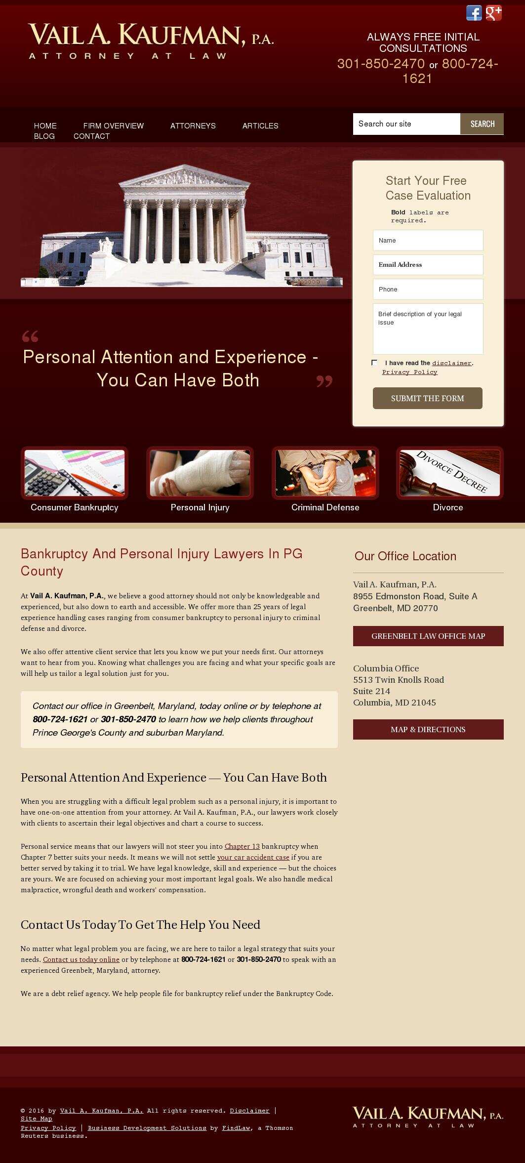 Vail A. Kaufman, P.A. - Greenbelt MD Lawyers
