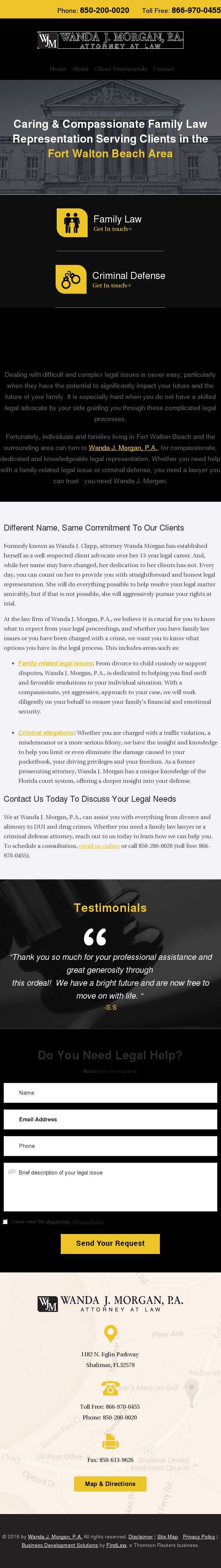 Wanda J. Morgan, P.A. - Shalimar FL Lawyers