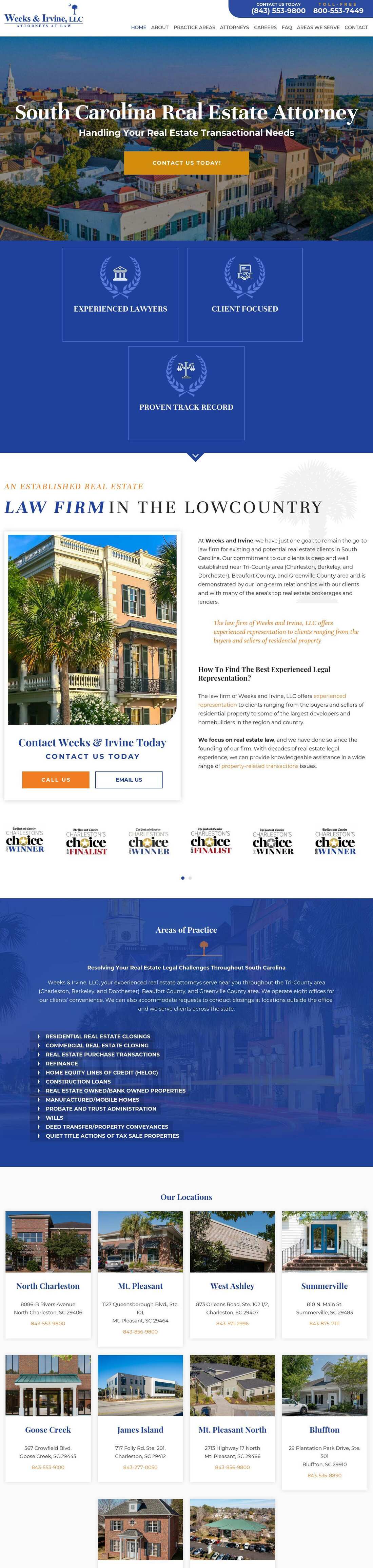 Weeks & Irvine, LLC - Mt. Pleasant SC Lawyers
