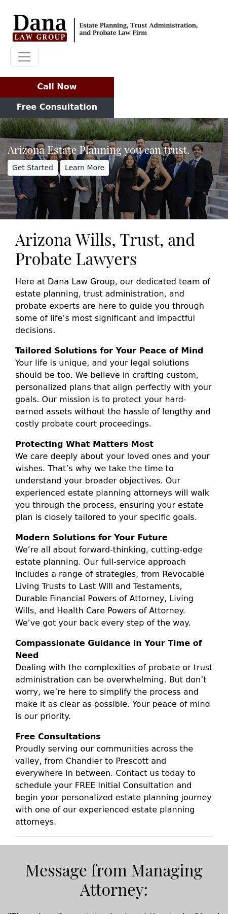 Dana Law Group, LLC - Mesa AZ Lawyers