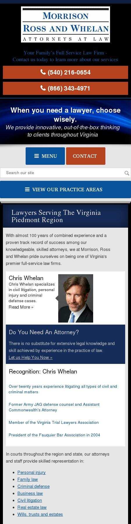 Howard, Morrison, Ross and Whelan - Warrenton VA Lawyers