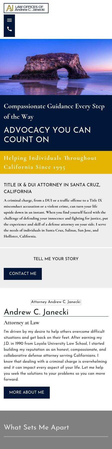 Law Offices of Andrew C. Janecki - Santa Cruz CA Lawyers