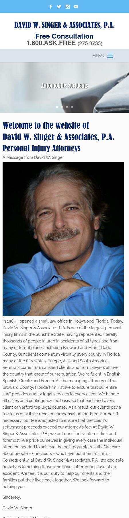 Law Offices of David W. Singer & Associates, P.A. - Hollywood FL Lawyers