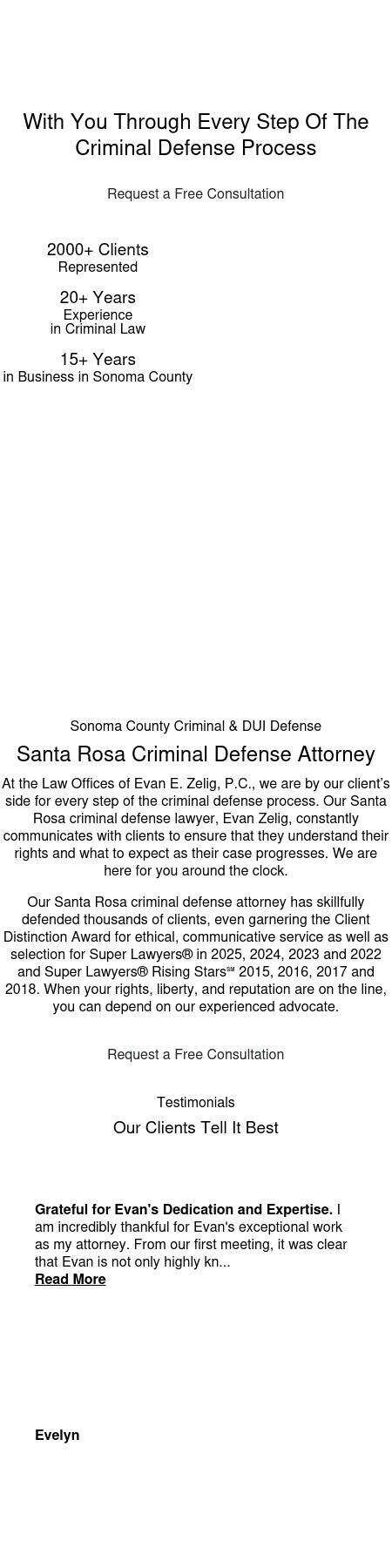 Law Offices of Evan E. Zelig, P.C. - Santa Rosa CA Lawyers