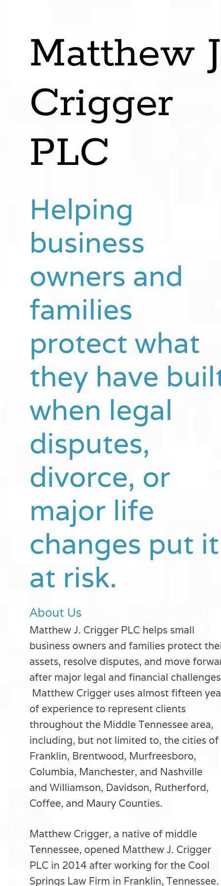 Matthew J. Crigger PLC - Brentwood TN Lawyers