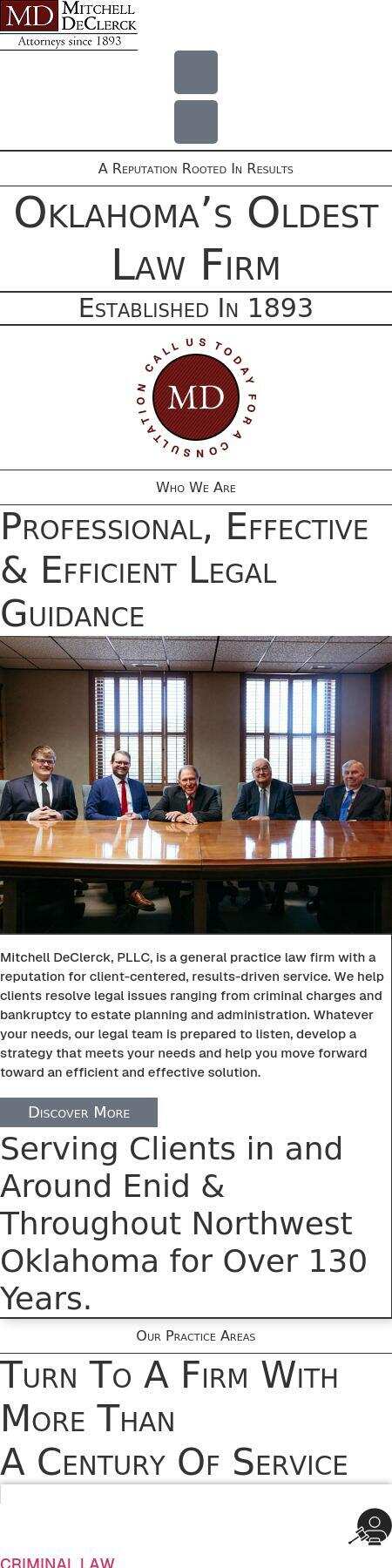 Mitchell DeClerck, P.L.L.C. - Enid OK Lawyers