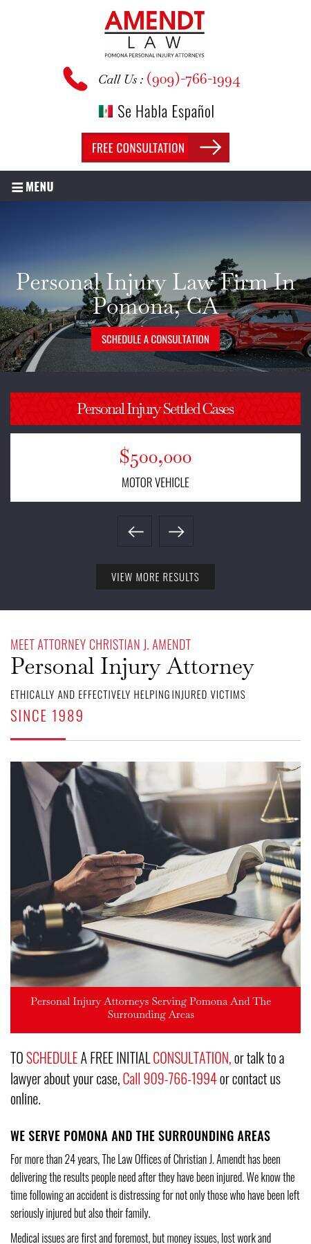 The Law Offices of Christian J. Amendt - Pomona CA Lawyers