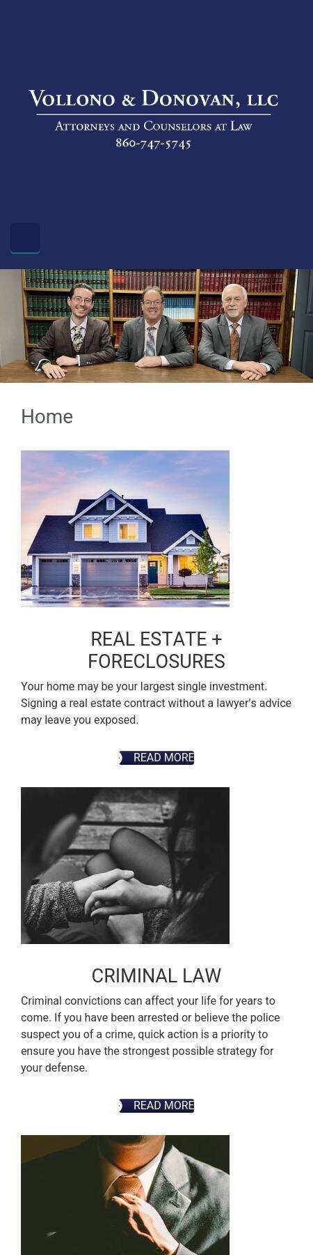 The Law Offices of Thompson Vollono & Donovan, LLC - Plainville CT Lawyers