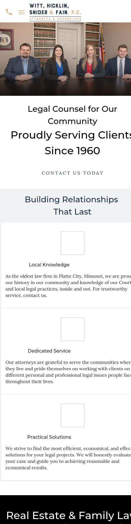 Witt, Hicklin & Snider, P.C. - Platte City MO Lawyers