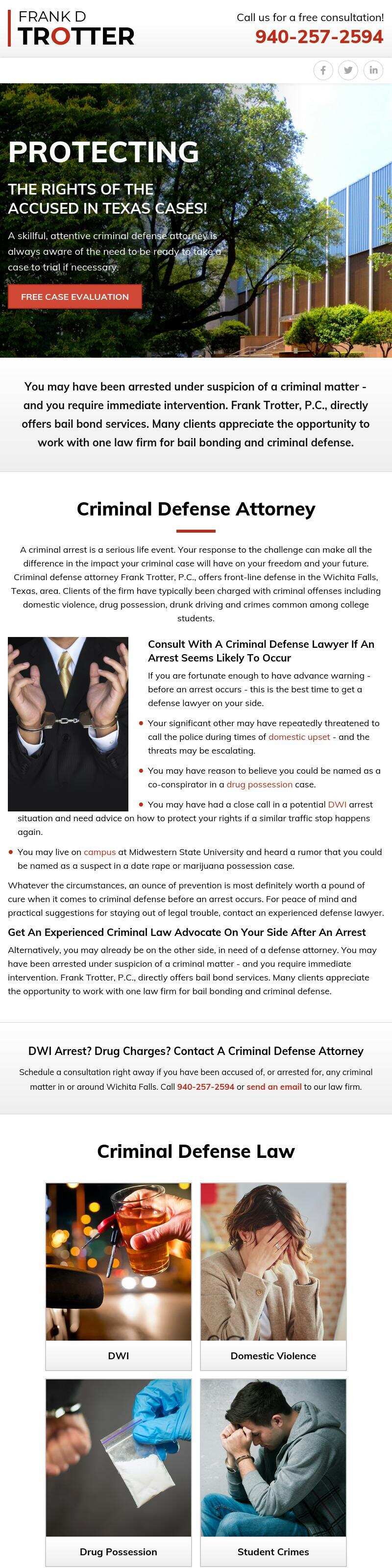 Frank D. Trotter, P.C. - Wichita Falls TX Lawyers