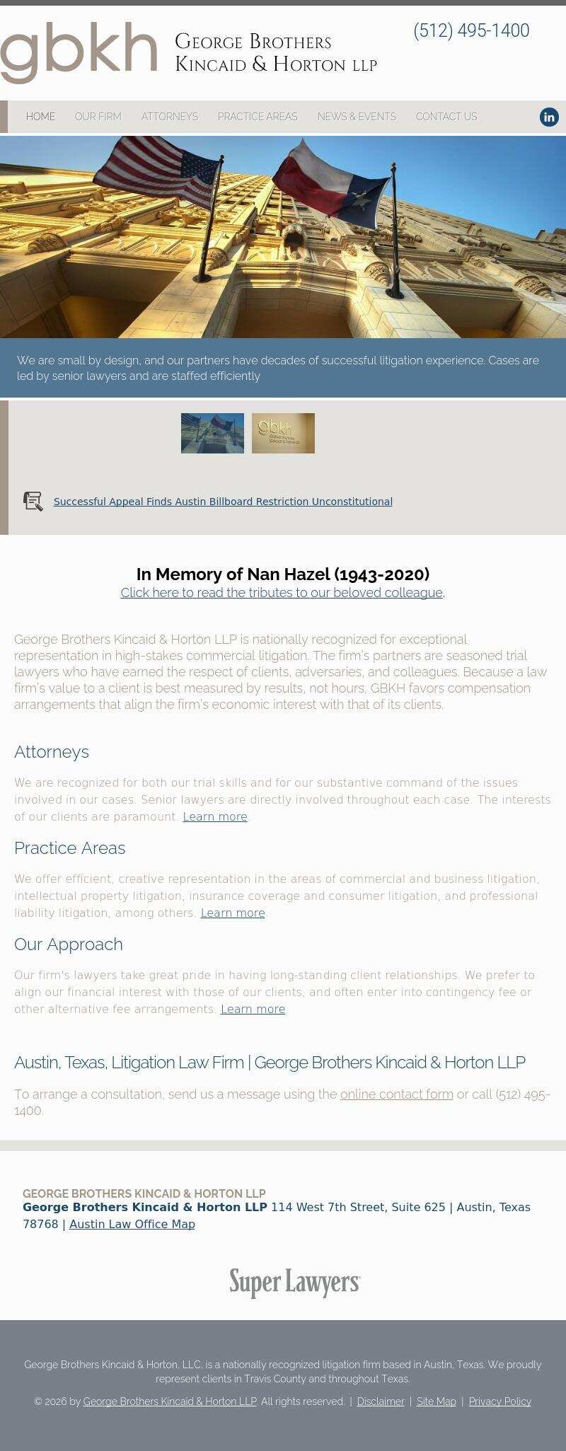 George Brothers Kincaid & Horton LLP - Austin TX Lawyers