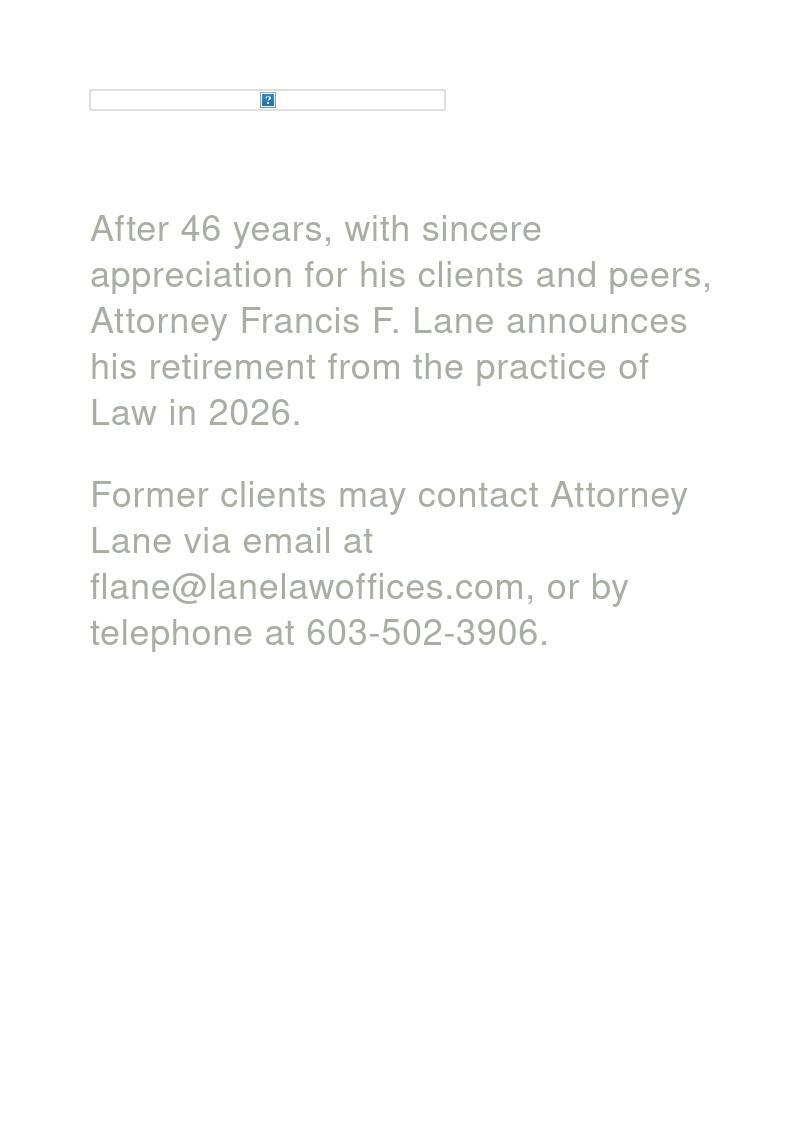 Lane Law Offices, PLLC - Exeter NH Lawyers