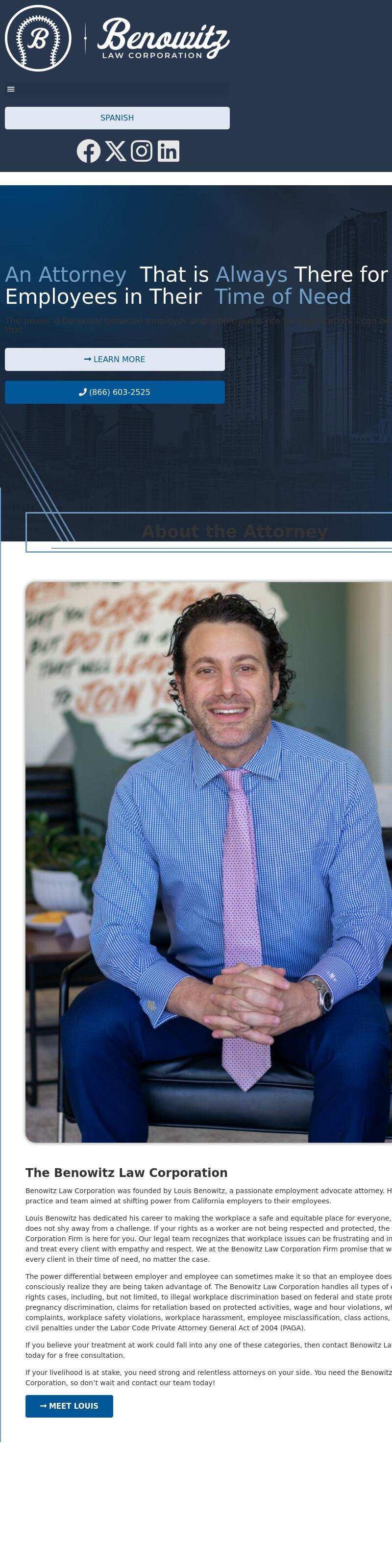 Law Offices of Louis Benowitz - Beverly Hills CA Lawyers
