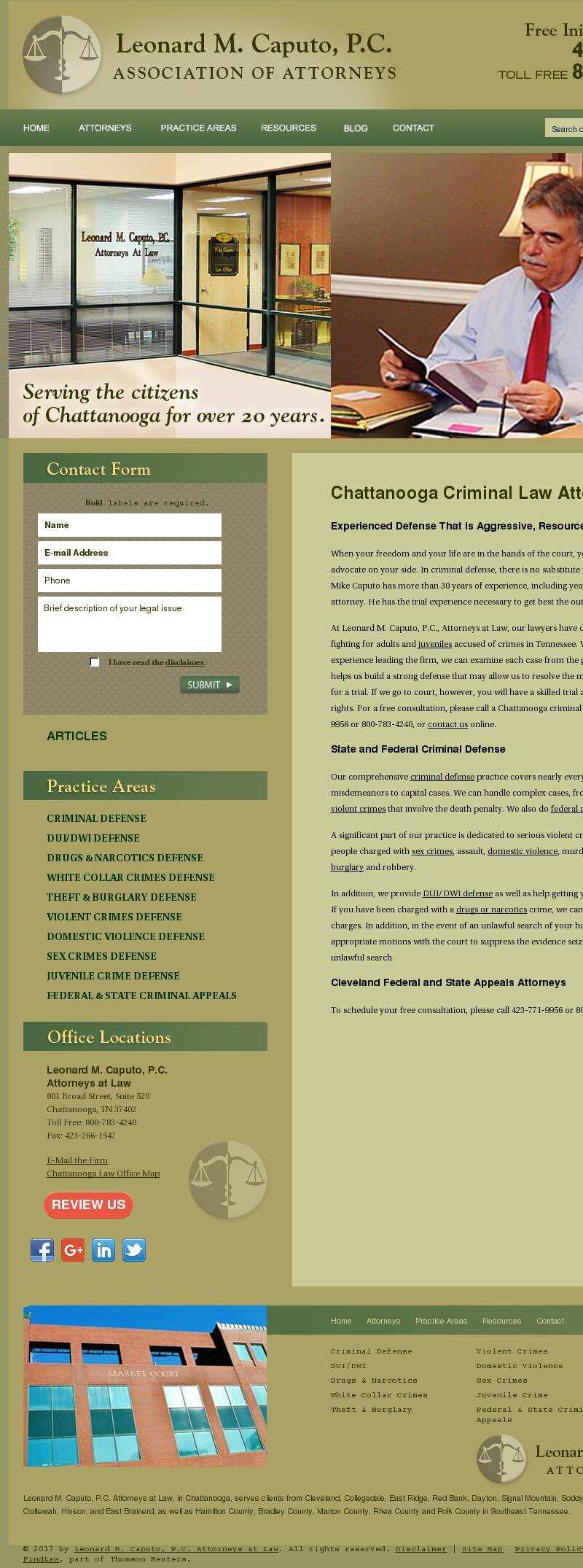 Leonard M. Caputo, P.C. Attorneys at Law - Chattanooga TN Lawyers