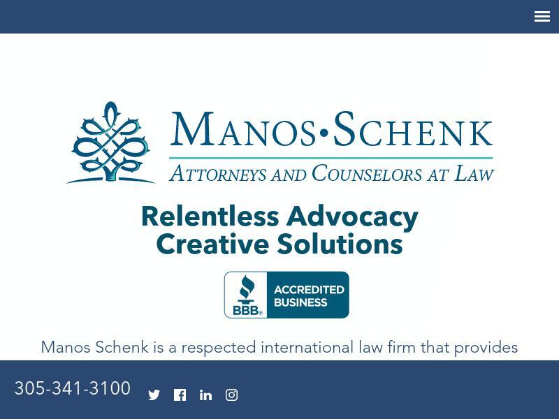 Manos Schenk, PL - Miami FL Lawyers