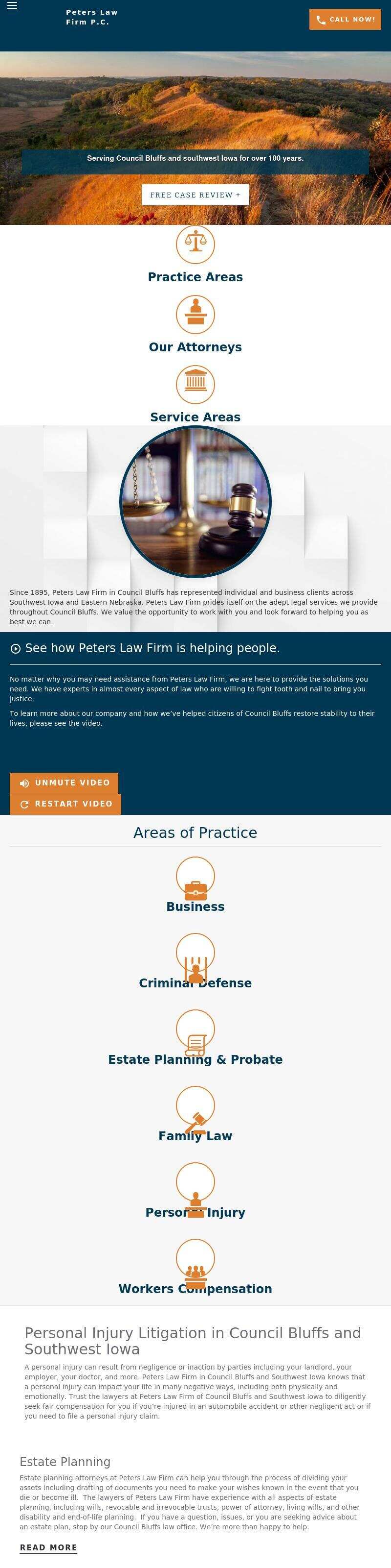 Peters Law Firm, P.C. - Council Bluffs IA Lawyers
