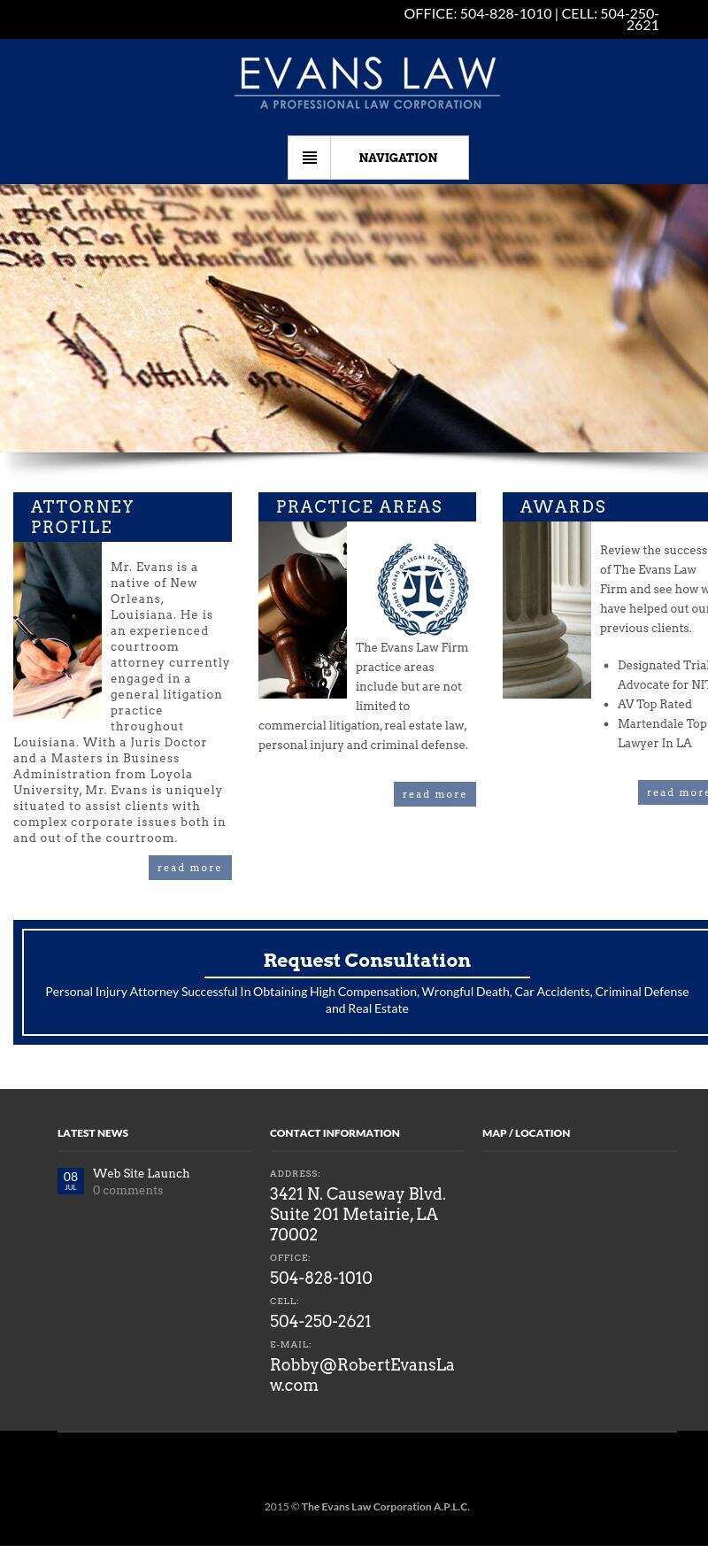 Robert B. Evans III - Metairie LA Lawyers