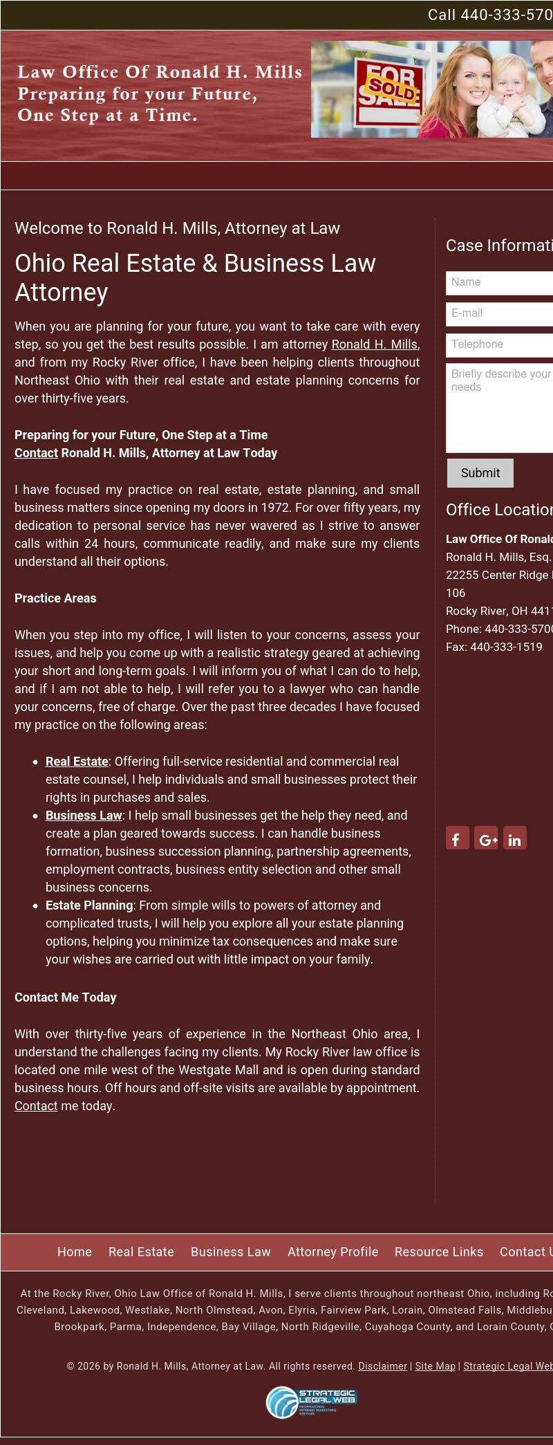 Ronald H. Mills & Associates - Rocky River OH Lawyers