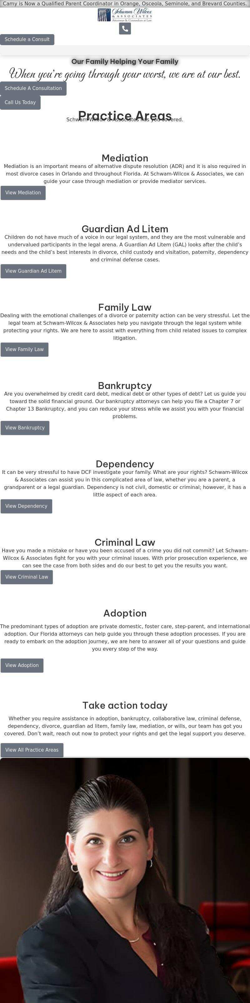 Schwam-Wilcox & Associates, Attorneys and Counselors at Law - Melbourne FL Lawyers