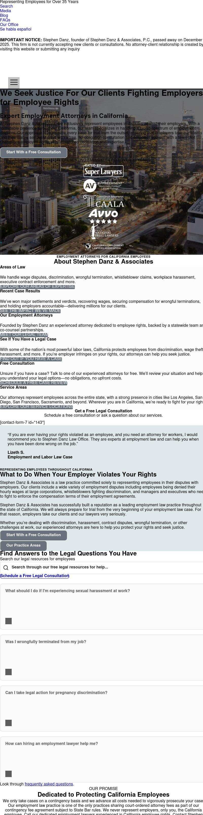 Stephen Danz & Associates - Sacramento CA Lawyers