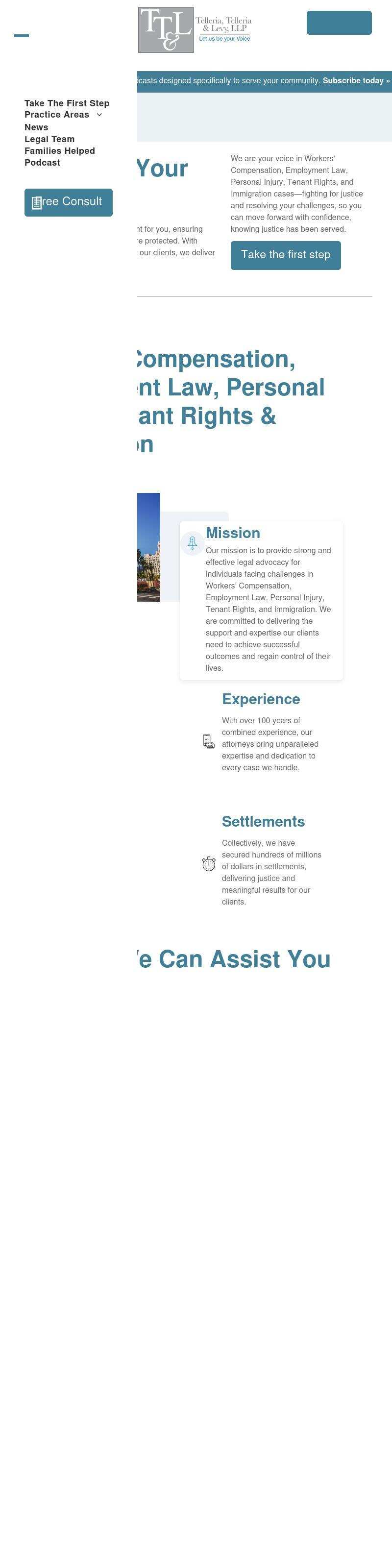 Telleria, Telleria & Levy, LLP - San Gabriel CA Lawyers