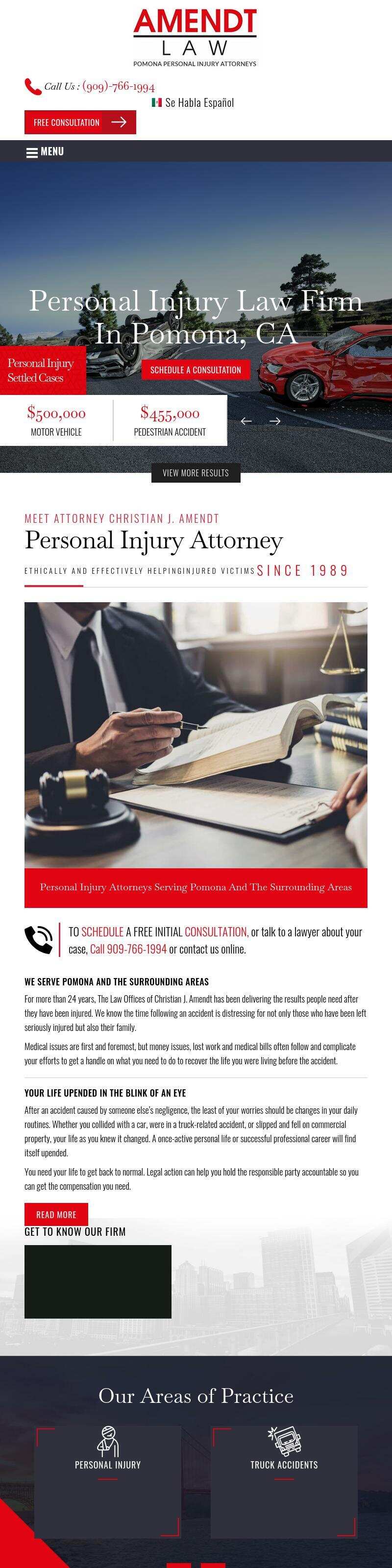 The Law Offices of Christian J. Amendt - Pomona CA Lawyers