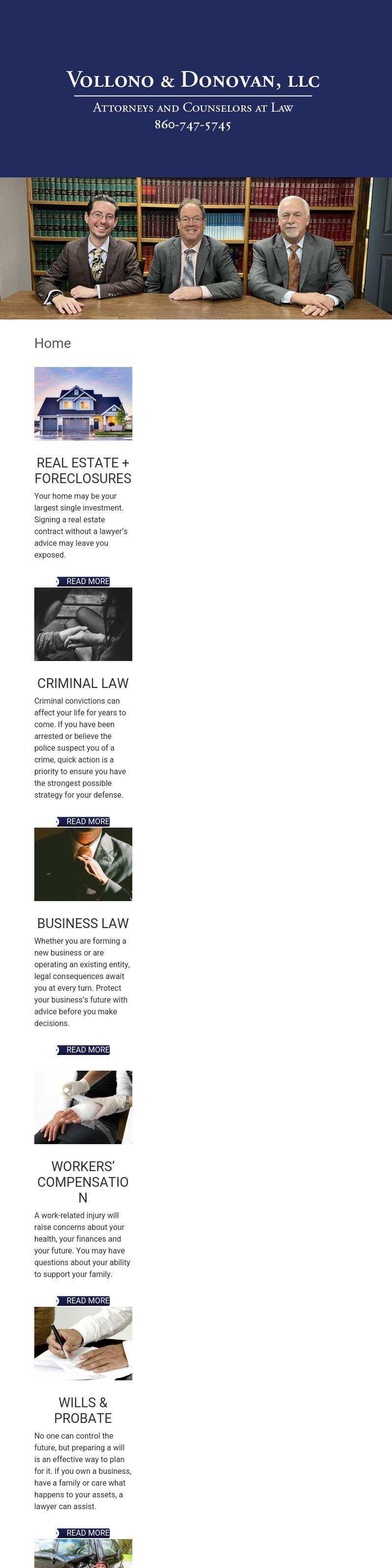 The Law Offices of Thompson Vollono & Donovan, LLC - Plainville CT Lawyers